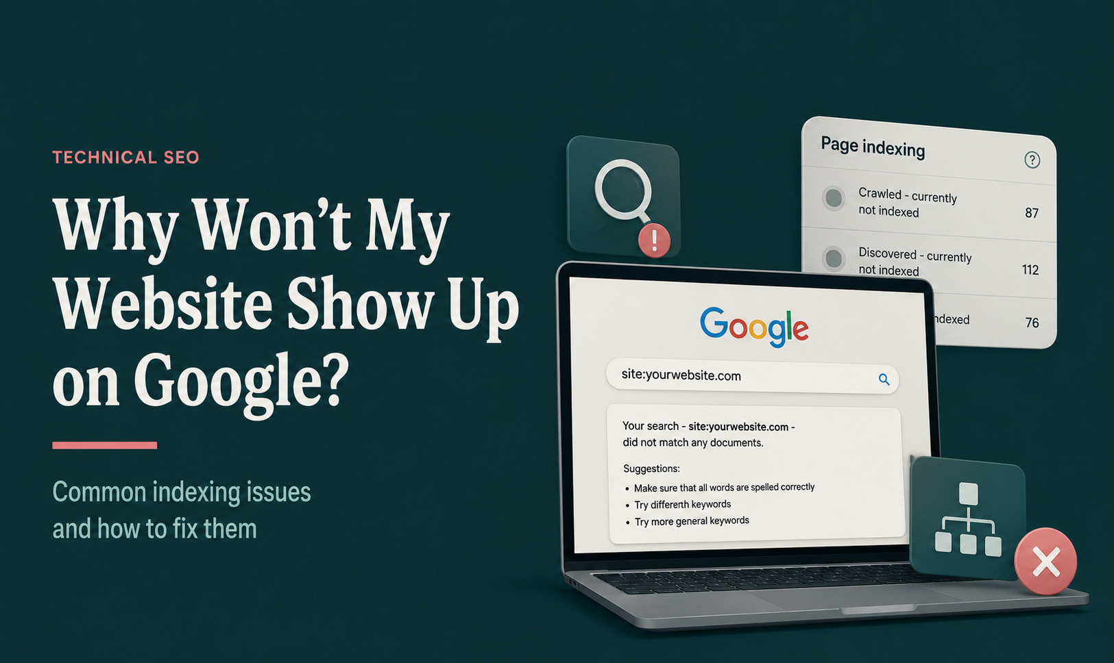 Why Won’t My Website Show Up on Google? Common Indexing Issues & How to Fix Them — cover image