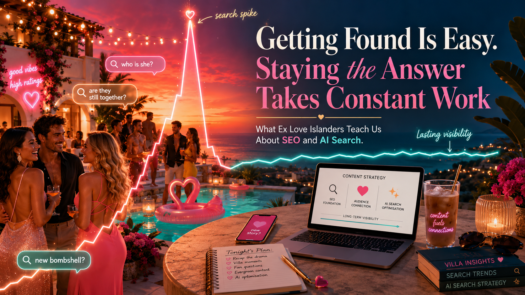 What Ex Love Islanders Teach Us About Staying Relevant In Search — cover image